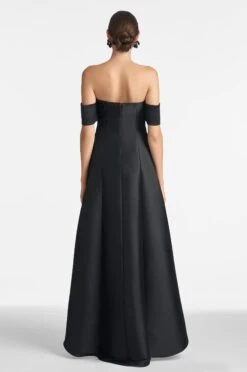 Agyness Gown - Black 9 Agyness Gown - Black -Sachin & Babi Clothing AGYNESS GOWN BLACK BACK