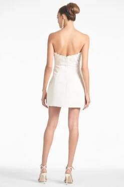 Alanna Dress - Ivory -Sachin & Babi Clothing ALANNADRESS IVORY BACK