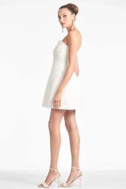 Alanna Dress - Ivory -Sachin & Babi Clothing ALANNADRESS IVORY SIDE