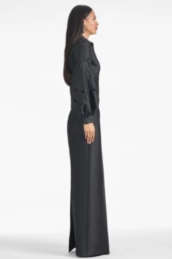 Astor Top - Black 12 Astor Top - Black -Sachin & Babi Clothing ASTORTOP ISOLDESKIRT BLACK SIDE