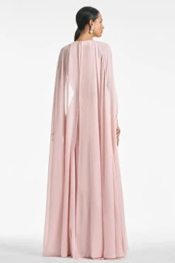 Belladonna Gown - Petal 15 Belladonna Gown - Petal -Sachin & Babi Clothing BELLADONNAGOWN PEACH BACK