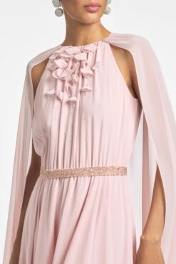 Belladonna Gown - Petal 14 Belladonna Gown - Petal -Sachin & Babi Clothing BELLADONNAGOWN PEACH DETAIL