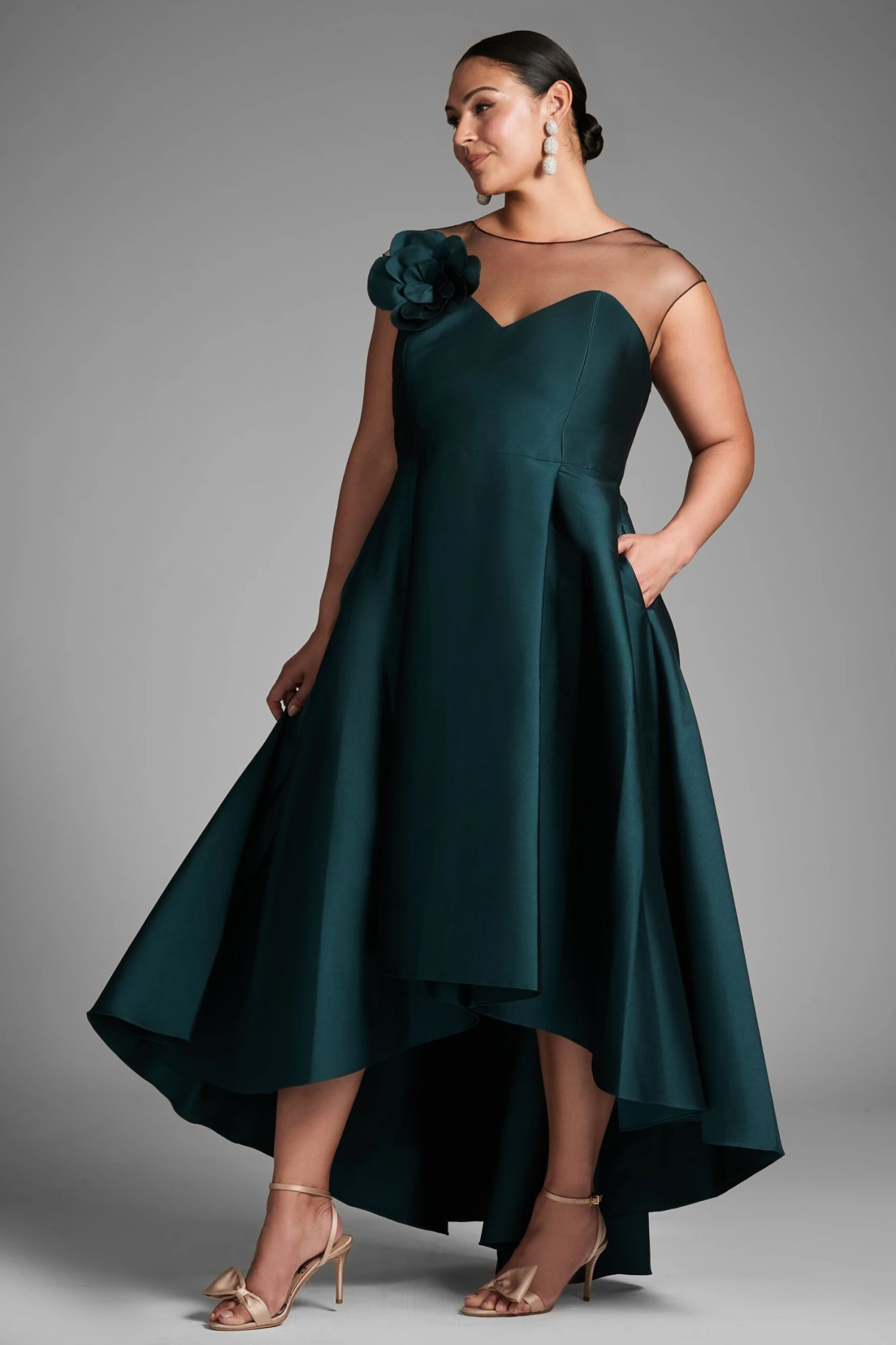 Blakely Gown - Forest Green 9 Blakely Gown - Forest Green - Image 7