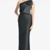 Bonnie Gown - Black -Sachin & Babi Clothing BONNIEGOWN BLACK FRONT