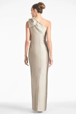 BONNIE GOWN - PEWTER -Sachin & Babi Clothing BONNIEGOWN PEWTER BACK