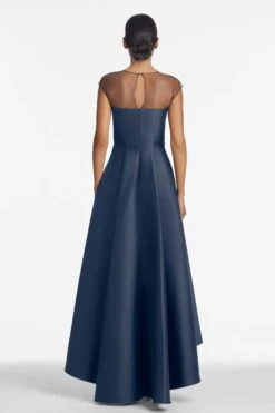 Blakely Gown - Navy -Sachin & Babi Clothing BlakelyGown Navy Back