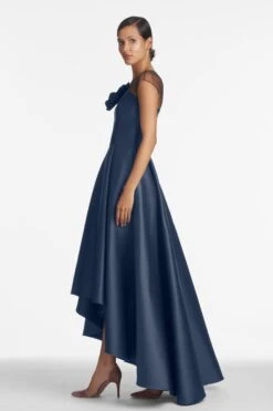 Blakely Gown - Navy -Sachin & Babi Clothing BlakelyGown Navy Side