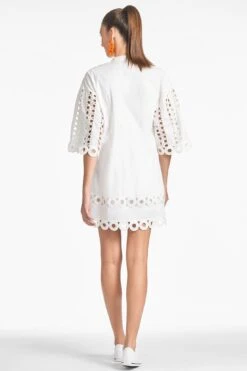 Capri Dress - White -Sachin & Babi Clothing CAPRIDRESS WHITE BACK