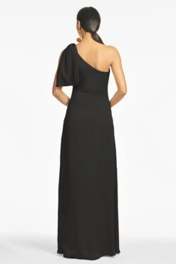 Chelsea Gown - Black -Sachin & Babi Clothing ChelseaGown Black Back