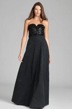 Lillian Gown - Black -Sachin & Babi Clothing E COM 362