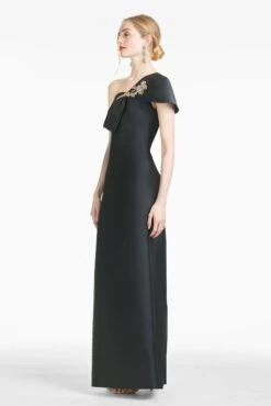 Ines Gown - Black -Sachin & Babi Clothing F18G18 001 INESGOWN BLACK SIDE