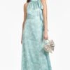 Kayla Gown - Sage Painted Floral 1 Kayla Gown - Sage Painted Floral -Sachin & Babi Clothing F241D49 329