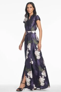 Marta Gown - Twilight Blooms 9 Marta Gown - Twilight Blooms -Sachin & Babi Clothing F243G19 516 4 1d26891f 3491 4ec5 beb4 16016d9270d1