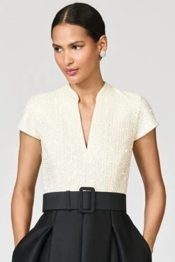 ARDEN GOWN - MOONLIGHT/BLACK -Sachin & Babi Clothing F251G35 104 7