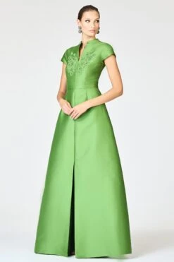 EMBELLISHED MARNI GOWN - TSAVORITE -Sachin & Babi Clothing F251G62 311