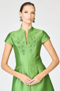EMBELLISHED MARNI GOWN - TSAVORITE -Sachin & Babi Clothing F251G62 311 5