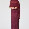 EMBELLISHED EMMY SCARF - BORDEAUX -Sachin & Babi Clothing F252G28 602 6