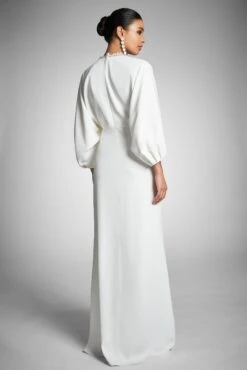 Gabby Gown - Ivory - Final Sale -Sachin & Babi Clothing GabbyGown Ivory Back