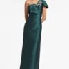 Ines Gown - Forest Green 1 Ines Gown - Forest Green -Sachin & Babi Clothing INESGOWN FORESTGREEN FRONT2