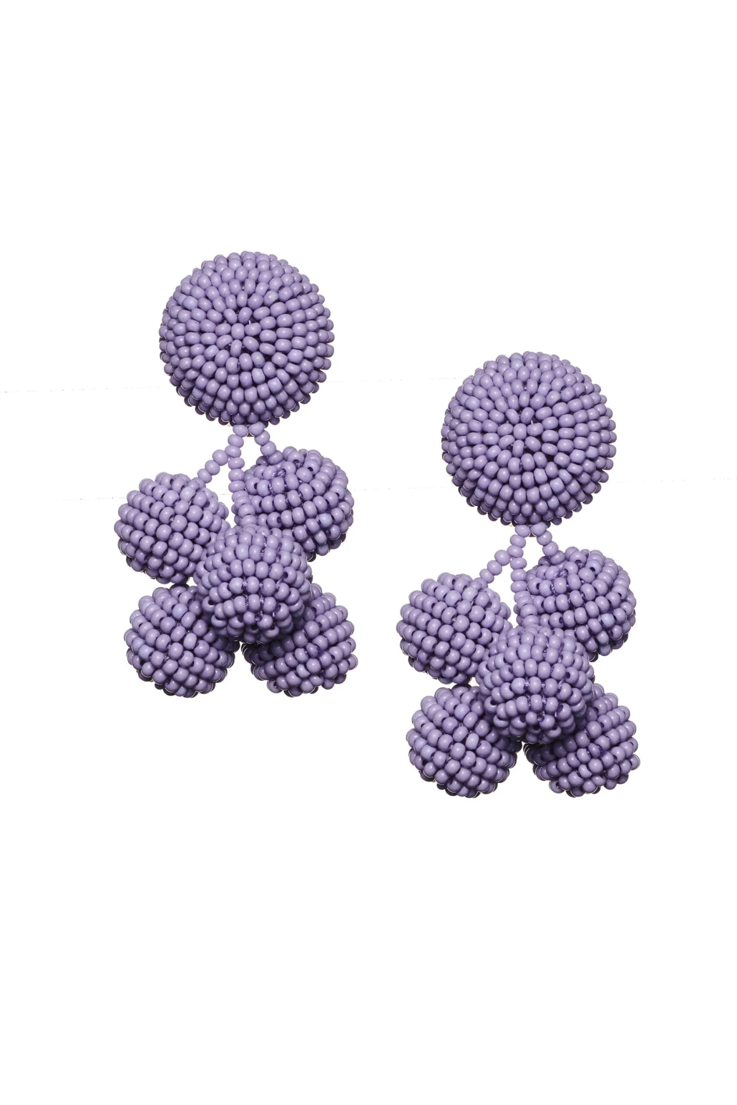 MINI COCONUTS EARRINGS - LILAC 4 MINI COCONUTS EARRINGS - LILAC - Image 2