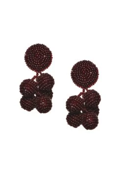 MINI COCONUTS EARRINGS - MERLOT -Sachin & Babi Clothing J18E02 MINICOCONUTS SCARLETT d9dce69e 328b 475e 8d56 b31b48470896