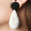 ALENA EARRINGS - WHITE/JET 1 ALENA EARRINGS - WHITE/JET -Sachin & Babi Clothing J20E21 ALENAEARRING BLACK WHITE 69579428 6e56 4946 babc 5b3555f8f497