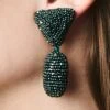 CHRYSTIE EARRINGS - ANTIQUE GREEN