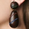 HUDSON EARRINGS - ROBLE WOOD/MULTI