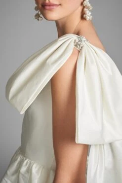 Kelsi Dress - Ivory -Sachin & Babi Clothing KELSIDRESS IVORY SIDE2