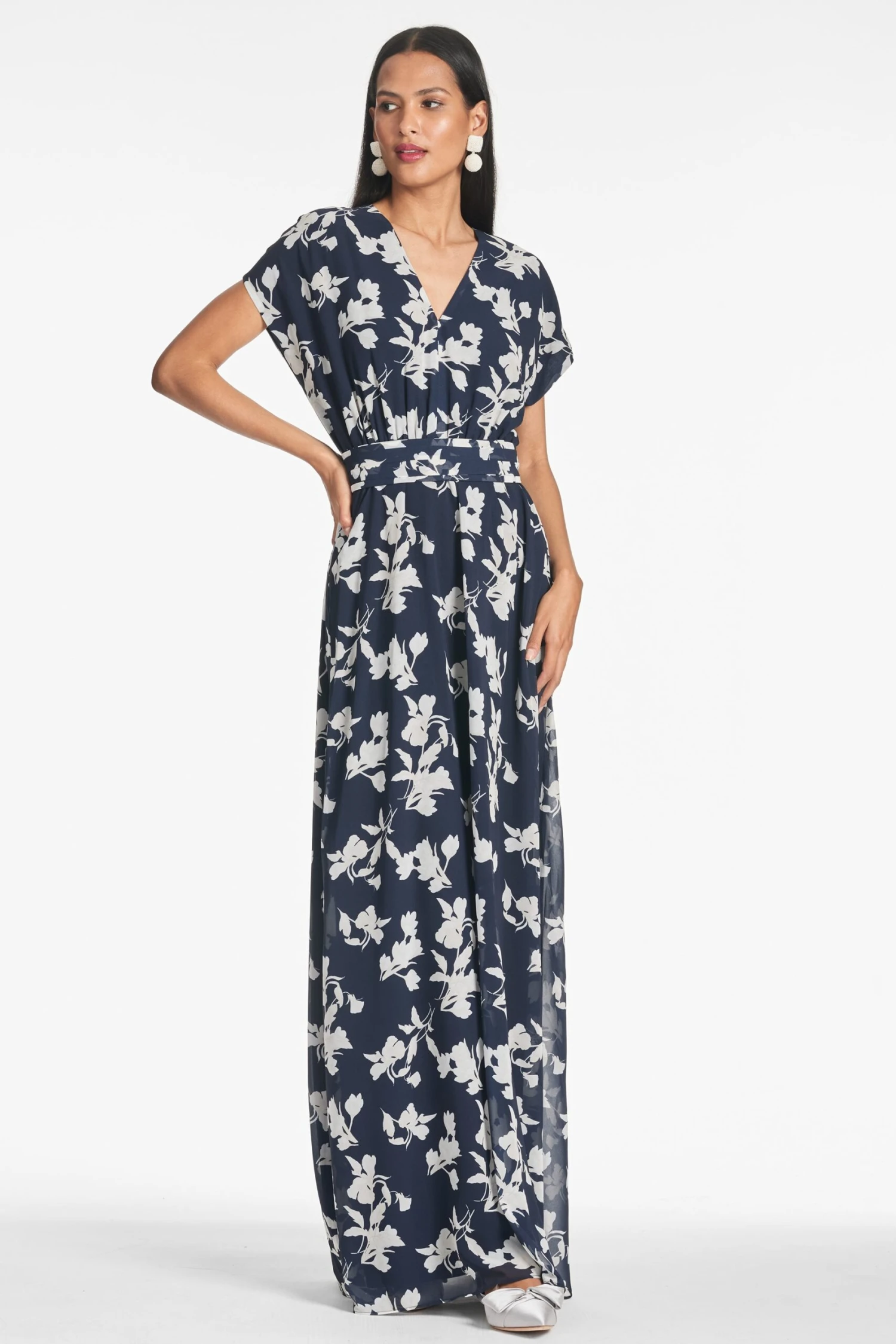 Leah Gown - Navy Venetia Petal 3 Leah Gown - Navy Venetia Petal