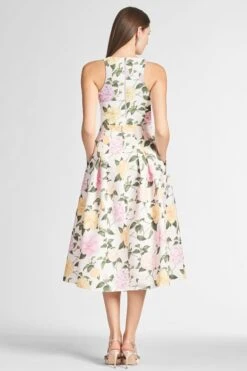 Lexie Top - Pink Lemonade Bouquet -Sachin & Babi Clothing LEXIETOP LYDIASKIRT PINKLEMONADEBOUQUET BACK