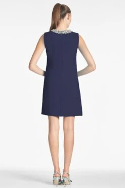 LIZ DRESS - DARK MIDNIGHT 11 LIZ DRESS - DARK MIDNIGHT -Sachin & Babi Clothing LIZDRESS MIDNIGHT BACK