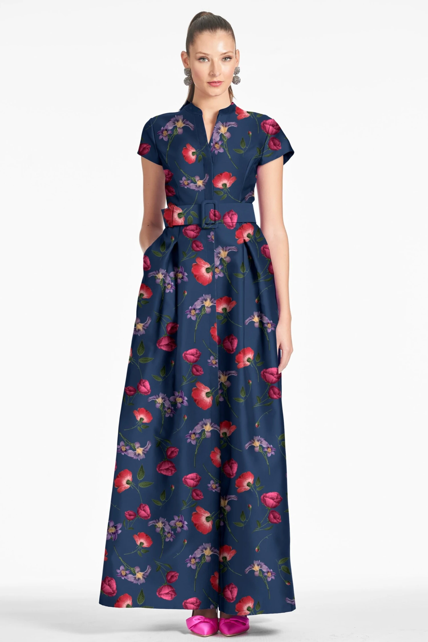 MARTA GOWN - MIDNIGHT JARDIN 3 MARTA GOWN - MIDNIGHT JARDIN