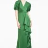 Mila Gown - Emerald -Sachin & Babi Clothing R221G10 310 MILAGOWN EMERALD FRONT