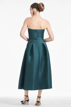 Shay Dress - Forest Green Placement Ikat -Sachin & Babi Clothing R251D04 300 4