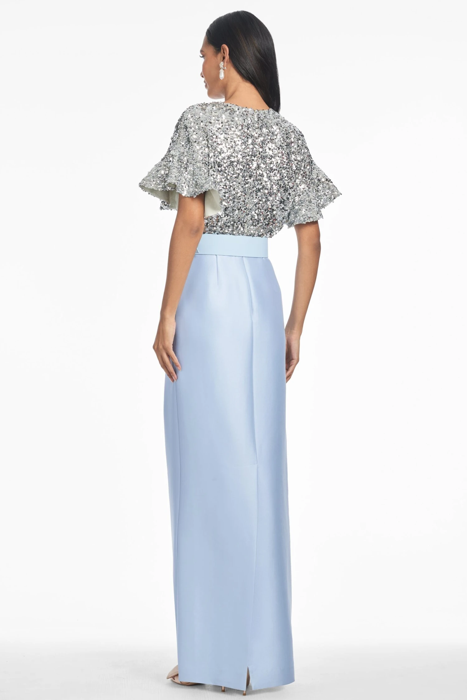 Marlene Gown - Silver/Glacial Blue 5 Marlene Gown - Silver/Glacial Blue - Image 3