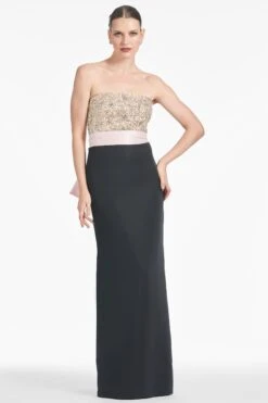 Marilyn Gown - Blush/Black -Sachin & Babi Clothing R252G07 001