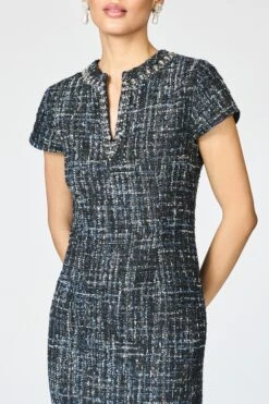 EMBELLISHED LIZ DRESS - OBSIDIAN FROST -Sachin & Babi Clothing R261D07 001 4