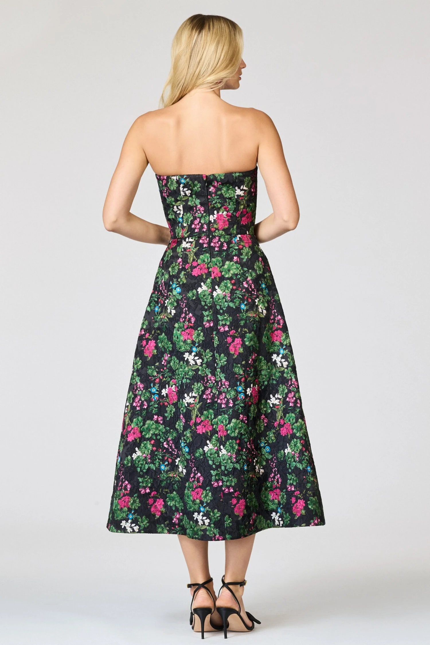 CLOQUE SHAY DRESS - ROYAL GARDENS 5 CLOQUE SHAY DRESS - ROYAL GARDENS - Image 3