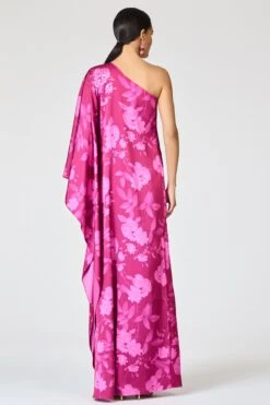 EMBELLISHED DEMI GOWN - RHODOLITE ROSES 11 EMBELLISHED DEMI GOWN - RHODOLITE ROSES -Sachin & Babi Clothing R261G02 676 4