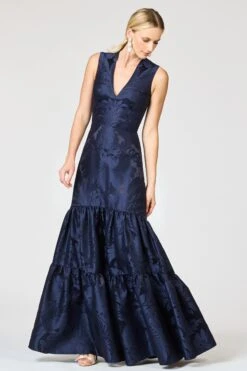 CELLA GOWN - DEEP OCEAN -Sachin & Babi Clothing R261G04 411 7