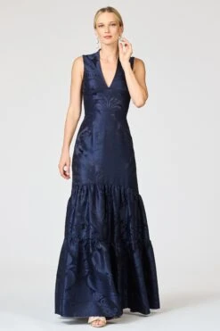 CELLA GOWN - DEEP OCEAN -Sachin & Babi Clothing R261G04 411 8