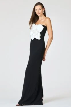 MARIST GOWN - IVORY BLACK -Sachin & Babi Clothing R261G12 001 4