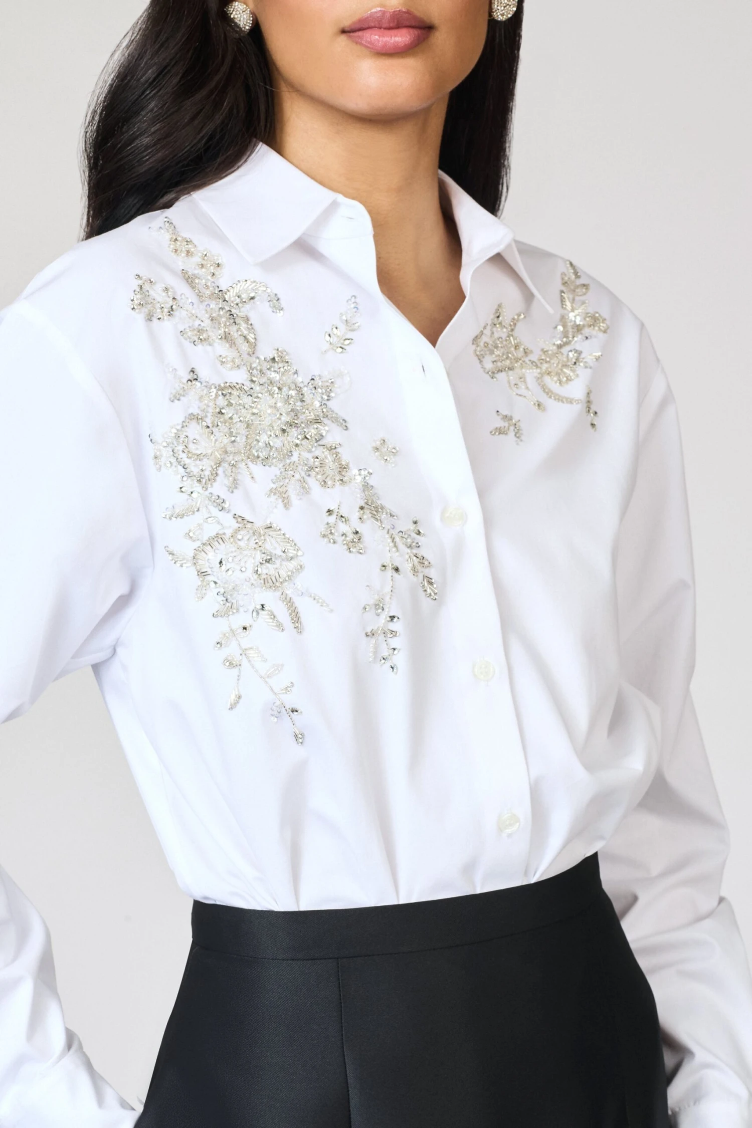 EMBELLISHED TATIA TOP - WHITE 6 EMBELLISHED TATIA TOP - WHITE - Image 4