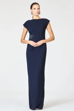 EMBELLISHED KELLY GOWN - MIDNIGHT -Sachin & Babi Clothing R262G23 410 3