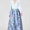 ZOE GOWN - CELESTIAL BLUE/FROZEN FLORA