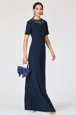EMBELLISHED FRANCA GOWN - MIDNIGHT -Sachin & Babi Clothing R262G28 410 2