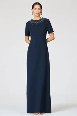 EMBELLISHED FRANCA GOWN - MIDNIGHT -Sachin & Babi Clothing R262G28 410 6 1