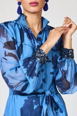 EMBROIDERED CASSANDRA GOWN - CELESTIAL BLOOMS -Sachin & Babi Clothing R262G32 465 8