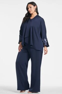 Reid Top - Midnight -Sachin & Babi Clothing REIDTOP MIDNIGHT SIDE